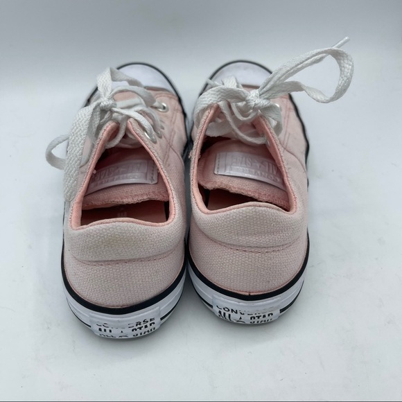 Converse All Stars Youth Girls Size 1 Pale pink shoes Sneakers Lace Up - Picture 4 of 6